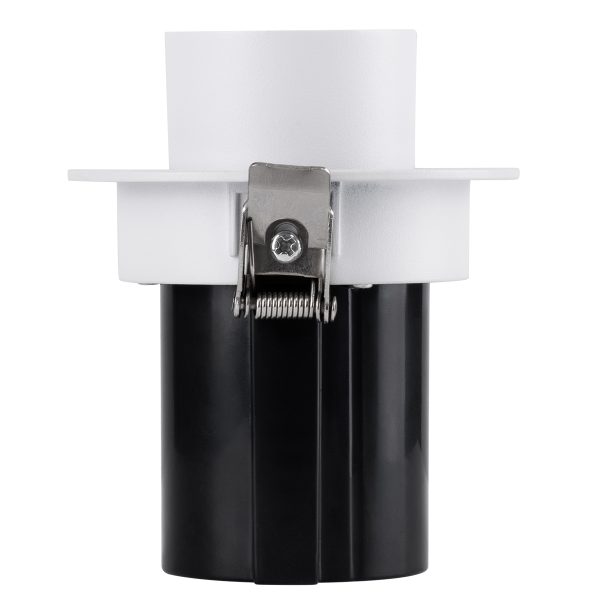 VIRGO-S 60302 Χωνευτό LED Spot Downlight TrimLess Φ9cm 7W 910lm 36° AC 220-240V IP20 Φ9cm x Υ9cm - Στρόγγυλο - Λευκό με Μαύρο Κάτοπτρο - Φυσικό Λευκό 4500K - Bridgelux COB - 5 Years Warranty - Image 5
