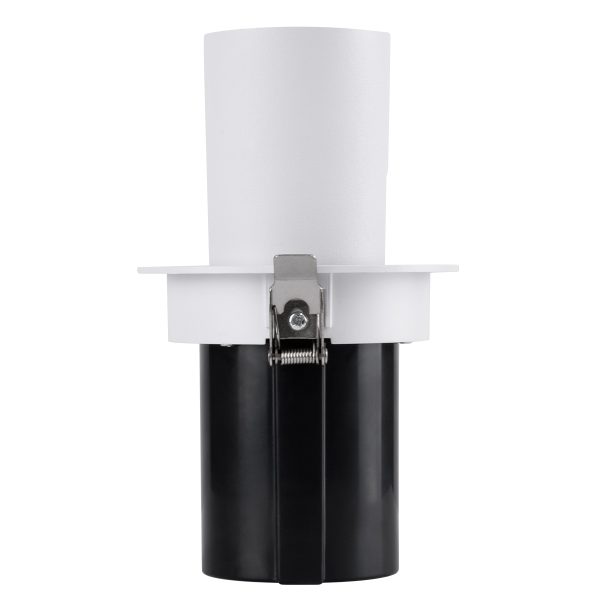 VIRGO-M 60307 Χωνευτό LED Spot Downlight TrimLess Φ11cm 12W 1500lm 36° AC 220-240V IP20 Φ11cm x Υ11.5cm - Στρόγγυλο - Λευκό με Μαύρο Κάτοπτρο - Θερμό Λευκό 2700K - Bridgelux COB - 5 Years Warranty - Image 5