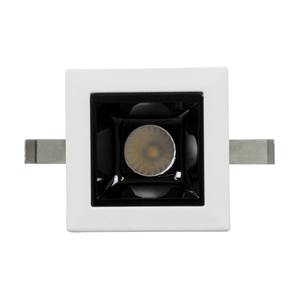 LUMINAR SUPERIOR 60314 Χωνευτό LED Spot Downlight TrimLess 2W 280lm 36° AC 220-240V IP20 Μ4.3 x Π4.3 x Υ4.5cm - Λευκό με Μαύρο Κάτοπτρο - Φυσικό Λευκό 4500K - Bridgelux High Lumen Chip Gen2 - TÜV Certified Driver - 5 Years Warranty - Image 5