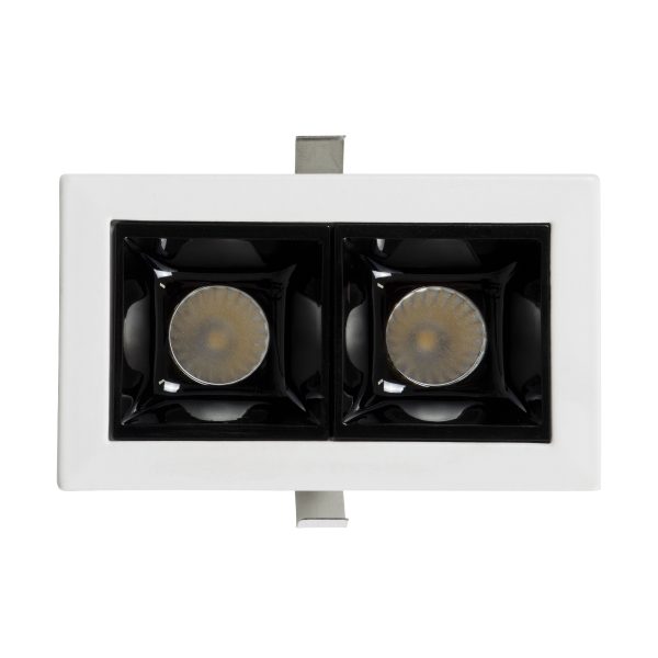 LUMINAR SUPERIOR 60316 Χωνευτό LED Spot Downlight TrimLess 4W 560lm 36° AC 220-240V IP20 Μ7.5 x Π4.3 x Υ4.5cm - Λευκό με Μαύρο Κάτοπτρο - Φυσικό Λευκό 4500K - Bridgelux High Lumen Chip Gen2 - TÜV Certified Driver - 5 Years Warranty - Image 5