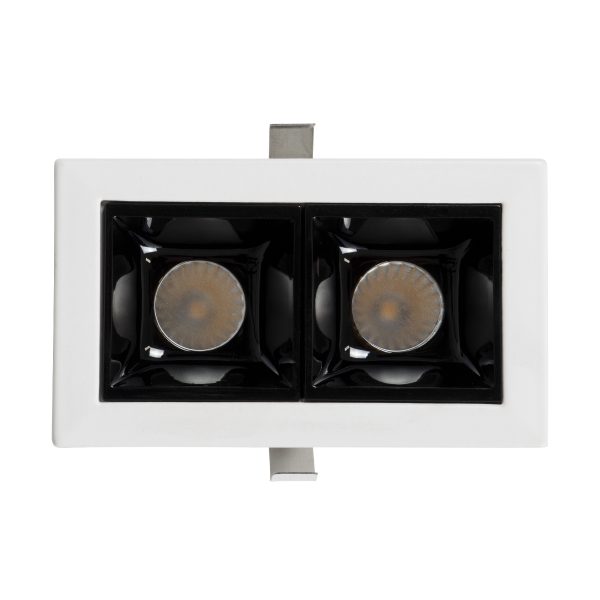 LUMINAR SUPERIOR 60317 Χωνευτό LED Spot Downlight TrimLess 4W 540lm 36° AC 220-240V IP20 Μ7.5 x Π4.3 x Υ4.5cm - Λευκό με Μαύρο Κάτοπτρο - Θερμό Λευκό 2700K - Bridgelux High Lumen Chip Gen2 - TÜV Certified Driver - 5 Years Warranty - Image 5