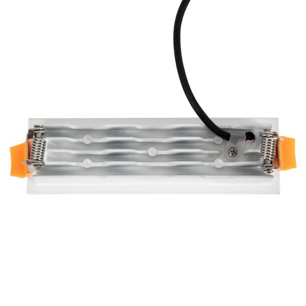 LUMINAR SUPERIOR 60319 Χωνευτό LED Spot Downlight TrimLess 10W 1350lm 36° AC 220-240V IP20 Μ14.8 x Π4.3 x Υ4.5cm - Λευκό με Μαύρο Κάτοπτρο - Θερμό Λευκό 2700K - Bridgelux High Lumen Chip Gen2 - TÜV Certified Driver - 5 Years Warranty - Image 4