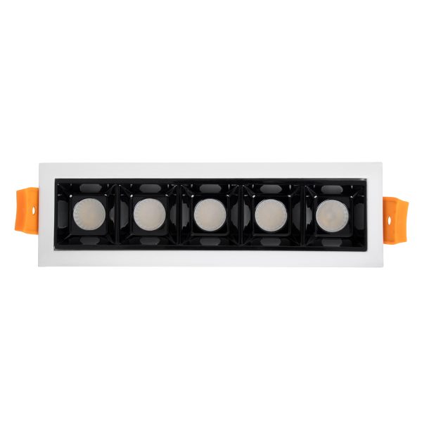 LUMINAR SUPERIOR 60319 Χωνευτό LED Spot Downlight TrimLess 10W 1350lm 36° AC 220-240V IP20 Μ14.8 x Π4.3 x Υ4.5cm - Λευκό με Μαύρο Κάτοπτρο - Θερμό Λευκό 2700K - Bridgelux High Lumen Chip Gen2 - TÜV Certified Driver - 5 Years Warranty - Image 5