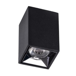 LUMINAR 60321 Downlight Σποτ LED 3W 405lm 36° AC 220-240V IP20 Θερμό Λευκό 2700K – Bridgelux COB Chip & TÜV SÜD Driver – Μαύρο Ματ – Μ4.2 x Π4.2 x Υ6.6cm – 5 Χρόνια Εγγύηση