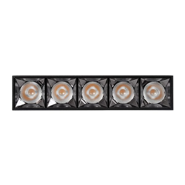 LUMINAR SUPERIOR 60329 Επιφανειακό LED Spot Downlight TrimLess 20W 2700lm 36° AC 220-240V IP20 Μ19.5 x Π4.2 x Υ6.6cm - Μαύρο με Κάτοπτρο Χρωμίου - Θερμό Λευκό 2700K - Bridgelux High Lumen Chip Gen2 - TÜV Certified Driver - 5 Years Warranty - Image 5