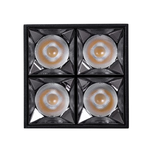LUMINAR SUPERIOR 60332 Επιφανειακό LED Spot Downlight TrimLess 14W 1960lm 36° AC 220-240V IP20 Μ8.2 x Π8.2 x Υ6.6cm - Μαύρο με Κάτοπτρο Χρωμίου - Φυσικό Λευκό 4500K - Bridgelux High Lumen Chip Gen2 - TÜV Certified Driver - 5 Years Warranty - Image 5