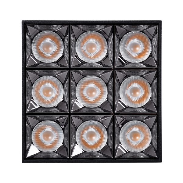 LUMINAR SUPERIOR 60337 Επιφανειακό LED Spot Downlight TrimLess 30W 4050lm 36° AC 220-240V IP20 Μ12 x Π12 x Υ6.6cm - Μαύρο με Κάτοπτρο Χρωμίου - Θερμό Λευκό 2700K - Bridgelux High Lumen Chip Gen2 - TÜV Certified Driver - 5 Years Warranty - Image 5