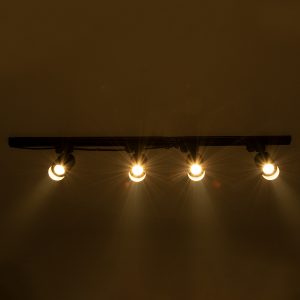 LEO 60360 Μοντέρνο Φωτιστικό Οροφής Ράγα Πολύφωτο 4 x GU10 IP20 Χρυσό Αλουμίνιο – Μ100 x Π6 x Υ20cm – 5 Χρόνια Εγγύηση