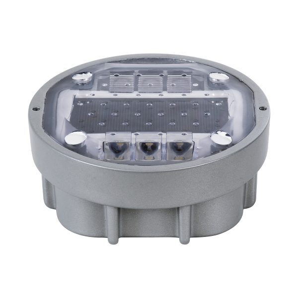 ROADER 60367 Professional LED Strobe Αυτόνομος Ηλιακός Χωνευτός Ανακλαστήρας Οδοστρώματος με Ενσωματωμένο Φωτοβολταϊκό Panel 2.5V 220mA & Επαναφορτιζόμενη Μπαταρία Ni-MH 1.2V 1200mAh - Αδιάβροχο IP68 - Ψυχρό Λευκό 6000K - Max Pass Load 20 Τόνοι - Φ12. - Image 5
