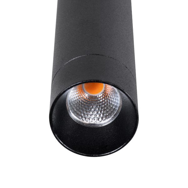 CANAL 60375 Κρεμαστό Φωτιστικό Σποτ Οροφής LED Downlight 7W 700lm 36° AC 220-240V IP20 Φ4 x Υ40cm Θερμό Λευκό 2700K - Μαύρο - Bridgelux COB - 5 Years Warranty - Image 5