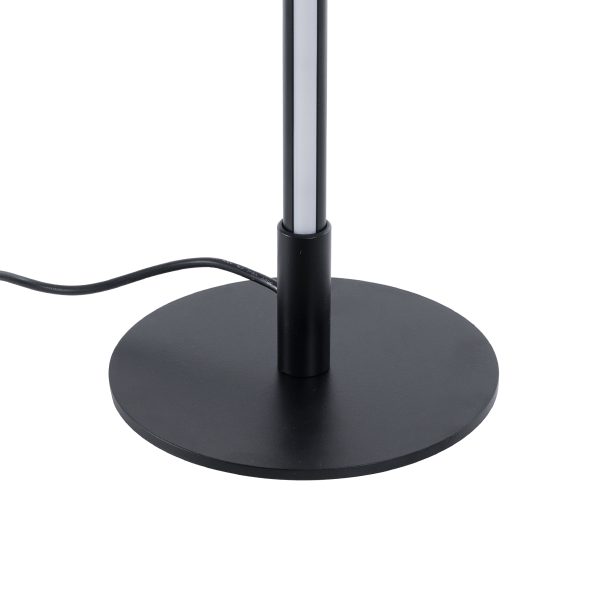 DALUMA 60467 Επιτραπέζιο Φωτιστικό LED CCT 8W 880lm 200° AC 220-240V - All In One Ψυχρό 6000k+Φυσικό 4500k+Θερμό 2700k Μ15 x Π15 x Υ46cm - Mαύρο - 3 Χρόνια Εγγύηση - Image 5