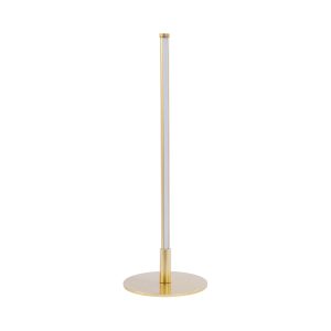 DALUMA 60469 Επιτραπέζιο Φωτιστικό LED CCT 8W 880lm 200° AC 220-240V – All In One Ψυχρό 6000k+Φυσικό 4500k+Θερμό 2700k Μ15 x Π15 x Υ46cm – Χρυσό – 3 Χρόνια Εγγύηση