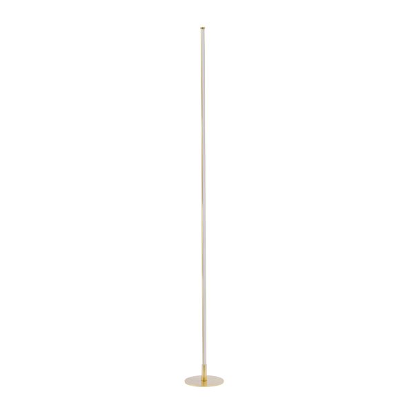 DALUMA 60472 Μοντέρνο Επιδαπέδιο Φωτιστικό LED 24W 2640lm 200° AC 220-240V IP20 Ρυθμιζόμενο Λευκό CCT από 2700K έως 6000K - Χρυσό Πλατίνα - Μ18 x Π18 x Υ160cm - 3 Χρόνια Εγγύηση