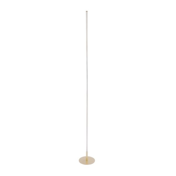 DALUMA 60472 Μοντέρνο Επιδαπέδιο Φωτιστικό LED 24W 2640lm 200° AC 220-240V IP20 Ρυθμιζόμενο Λευκό CCT από 2700K έως 6000K - Χρυσό Πλατίνα - Μ18 x Π18 x Υ160cm - 3 Χρόνια Εγγύηση - Image 2