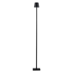 NEGA 60477 Μοντέρνο Επιδαπέδιο Φωτιστικό LED 2.2W 154lm 360° DC 5V IP44 Θερμό Λευκό 2700K Dimmable με Διακόπτη Αφής – Επαναφορτιζόμενο με Μπαταρία Li-ion 4000mAh – Μαύρο – Φ10 x Υ135cm – 2 Χρόνια Εγγύηση