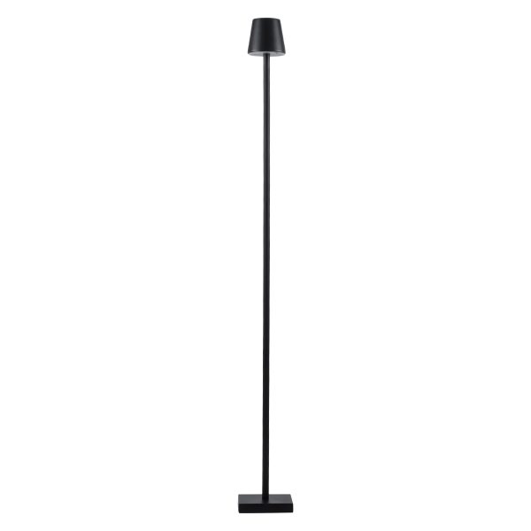 NEGA 60477 Μοντέρνο Επιδαπέδιο Φωτιστικό LED 2.2W 154lm 360° DC 5V IP44 Θερμό Λευκό 2700K Dimmable με Διακόπτη Αφής - Επαναφορτιζόμενο με Μπαταρία Li-ion 4000mAh - Μαύρο - Φ10 x Υ135cm - 2 Χρόνια Εγγύηση - Image 2