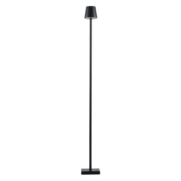 NEGA 60477 Μοντέρνο Επιδαπέδιο Φωτιστικό LED 2.2W 154lm 360° DC 5V IP44 Θερμό Λευκό 2700K Dimmable με Διακόπτη Αφής - Επαναφορτιζόμενο με Μπαταρία Li-ion 4000mAh - Μαύρο - Φ10 x Υ135cm - 2 Χρόνια Εγγύηση - Image 4