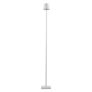 NEGA 60478 Μοντέρνο Επιδαπέδιο Φωτιστικό LED 2.2W 154lm 360° DC 5V IP44 Θερμό Λευκό 2700K Dimmable με Διακόπτη Αφής – Επαναφορτιζόμενο με Μπαταρία Li-ion 4000mAh – Λευκό – Φ10 x Υ135cm – 2 Χρόνια Εγγύηση