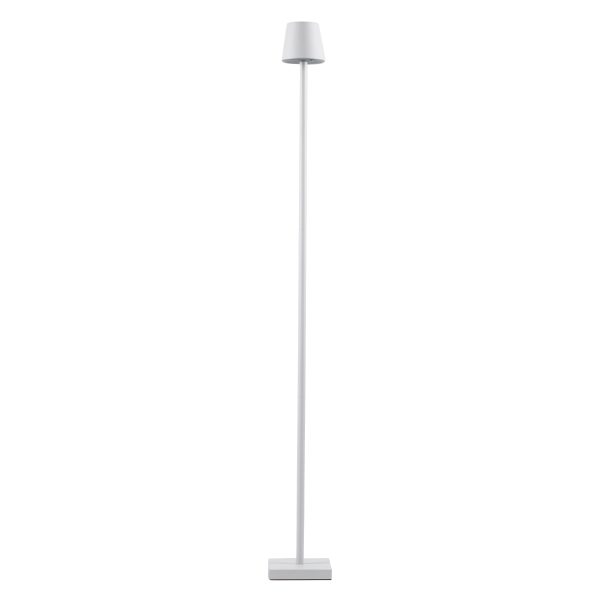 NEGA 60478 Μοντέρνο Επιδαπέδιο Φωτιστικό LED 2.2W 154lm 360° DC 5V IP44 Θερμό Λευκό 2700K Dimmable με Διακόπτη Αφής - Επαναφορτιζόμενο με Μπαταρία Li-ion 4000mAh - Λευκό - Φ10 x Υ135cm - 2 Χρόνια Εγγύηση - Image 2