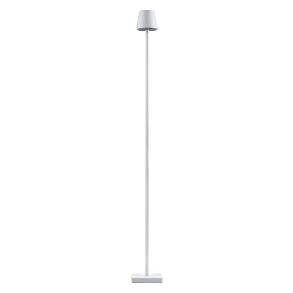 NEGA 60478 Μοντέρνο Επιδαπέδιο Φωτιστικό LED 2.2W 154lm 360° DC 5V IP44 Θερμό Λευκό 2700K Dimmable με Διακόπτη Αφής - Επαναφορτιζόμενο με Μπαταρία Li-ion 4000mAh - Λευκό - Φ10 x Υ135cm - 2 Χρόνια Εγγύηση - Image 4