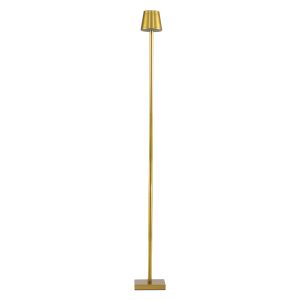 NEGA 60479 Μοντέρνο Επιδαπέδιο Φωτιστικό LED 2.2W 154lm 360° DC 5V IP44 Θερμό Λευκό 2700K Dimmable με Διακόπτη Αφής – Επαναφορτιζόμενο με Μπαταρία Li-ion 4000mAh – Χρυσό Πλατίνα – Φ10 x Υ135cm – 2 Χρόνια Εγγύηση