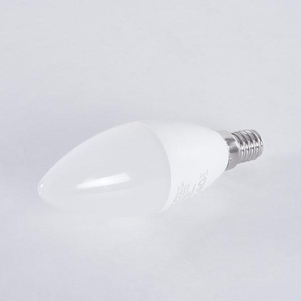 60488 Έξυπνη Λάμπα LED E14 C37 Κεράκι Smart Home Wifi 5.5W 550lm 260° AC 220-240V IP20 Φ3.7 x Υ11cm RGB+CCT - Εναλλαγή Φωτισμού & Dimming μέσω Εφαρμογής Tuya - Bridgelux Chip - 3 Χρόνια Εγγύηση - Image 2