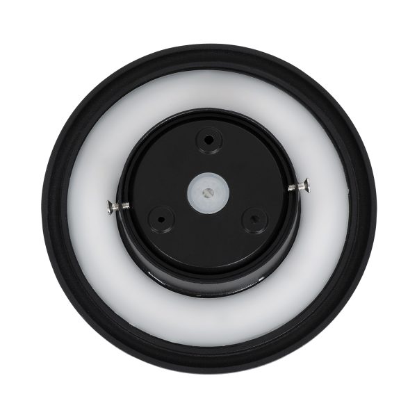 HELIO-R 60492 Φωτιστικό Τοίχου - Απλίκα Αρχιτεκτονικού Φωτισμού Εσωτερικού/Εξωτερικού Χώρου LED 7W 840lm 120° x 360° AC 220-240V Αδιάβροχο IP65 Φ16 x Π5cm - Φυσικό Λευκό 4500K - Μαύρο - Στρόγγυλο - Bridgelux Chip - 3 Years Warranty - Image 3
