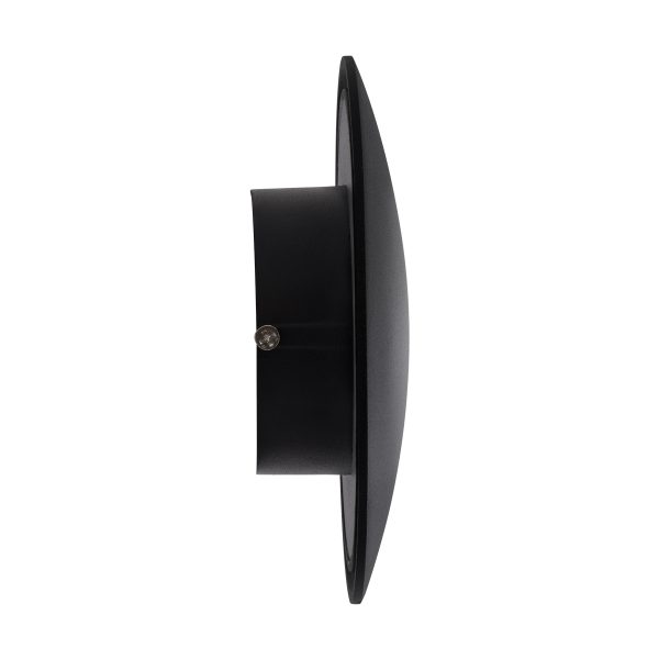 HELIO-R 60492 Φωτιστικό Τοίχου - Απλίκα Αρχιτεκτονικού Φωτισμού Εσωτερικού/Εξωτερικού Χώρου LED 7W 840lm 120° x 360° AC 220-240V Αδιάβροχο IP65 Φ16 x Π5cm - Φυσικό Λευκό 4500K - Μαύρο - Στρόγγυλο - Bridgelux Chip - 3 Years Warranty - Image 4