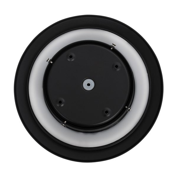 HELIO-R 60494 Φωτιστικό Τοίχου - Απλίκα Αρχιτεκτονικού Φωτισμού Εσωτερικού/Εξωτερικού Χώρου LED 12W 1440lm 120° x 360° AC 220-240V Αδιάβροχο IP65 Φ26 x Π5cm - Φυσικό Λευκό 4500K - Μαύρο - Στρόγγυλο - Bridgelux Chip - 3 Years Warranty - Image 4
