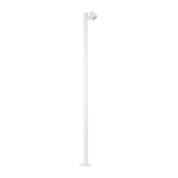 GARDENIA 60509 Φωτιστικό Κήπου - Πάρκου - Πλατείας - Κολωνάκι Αρχιτεκτονικού Φωτισμού Εξωτερικού Χώρου LED 7W 700lm 60° AC220-240V Αδιάβροχο IP65 - Σώμα Αλουμινίου & Tempered Glass - Μ15 x Π18 x Υ180cm - Θερμό Λευκό 2700K - Λευκό - Bridgelux Chip - 5 - Image 3