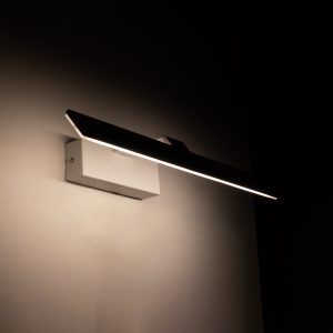 MIRROR 60512 Φωτιστικό Τοίχου – Απλίκα LED 12W 1440lm 120° AC 85-265V IP54 Φυσικό Λευκό 4500K Λευκό Μέταλλο – Μ42 x Π5 x Υ15cm – 2 Xρόνια Εγγύηση