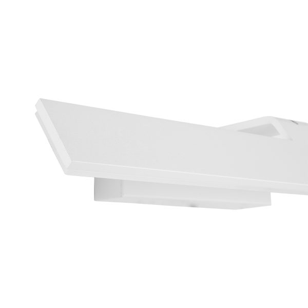 MIRROR 60512 Φωτιστικό Τοίχου - Απλίκα LED 12W 1440lm 120° AC 85-265V IP54 Φυσικό Λευκό 4500K Λευκό Μέταλλο - Μ42 x Π5 x Υ15cm - 2 Xρόνια Εγγύηση - Image 5