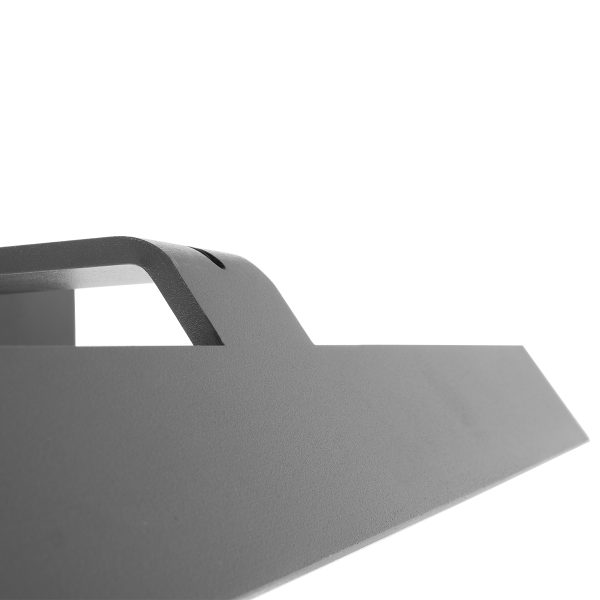 MIRROR 60513 Φωτιστικό Τοίχου - Απλίκα LED 12W 1440lm 120° AC 85-265V IP54 Φυσικό Λευκό 4500K Γκρι Μέταλλο - Μ42 x Π5 x Υ15cm - 2 Xρόνια Εγγύηση - Image 5