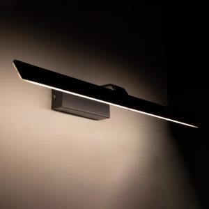 MIRROR 60516 Φωτιστικό Τοίχου – Απλίκα LED 14W 1680lm 120° AC 85-265V IP54 Φυσικό Λευκό 4500K Γκρι Μέταλλο – Μ58 x Π15 x Υ6cm – 2 Xρόνια Εγγύηση
