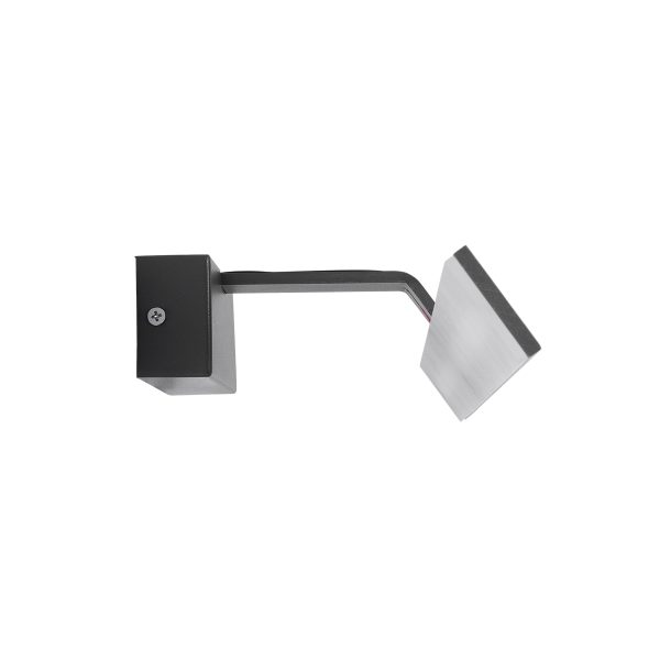 MIRROR 60516 Φωτιστικό Τοίχου - Απλίκα LED 14W 1680lm 120° AC 85-265V IP54 Φυσικό Λευκό 4500K Γκρι Μέταλλο - Μ58 x Π15 x Υ6cm - 2 Xρόνια Εγγύηση - Image 4