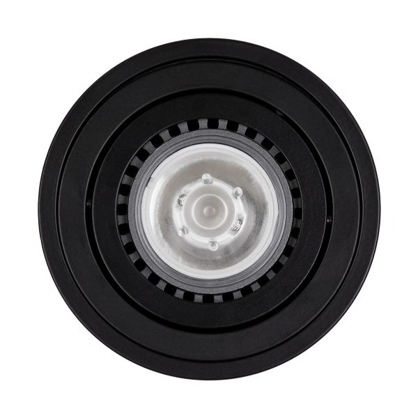 AKIRA 60617 Επιφανειακό Κινούμενο Στρόγγυλο Φωτιστικό Σποτ Αλουμινίου με Ντουί GU10 AC 220-240V IP44 Φ8 x Υ10cm - Μαύρο - Image 3