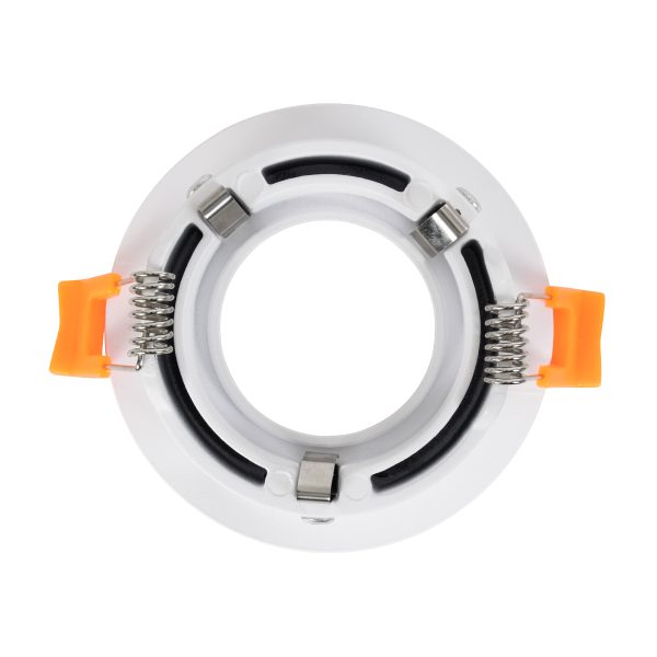 OMICRON 60632 Χωνευτό Στρόγγυλο Σποτ Οροφής για Λάμπα MR16/GU10 - IP20 - Χυτό Αλουμίνιο - Φ8.5 x Υ3cm - Λευκό - 5 Years Warranty - Image 3