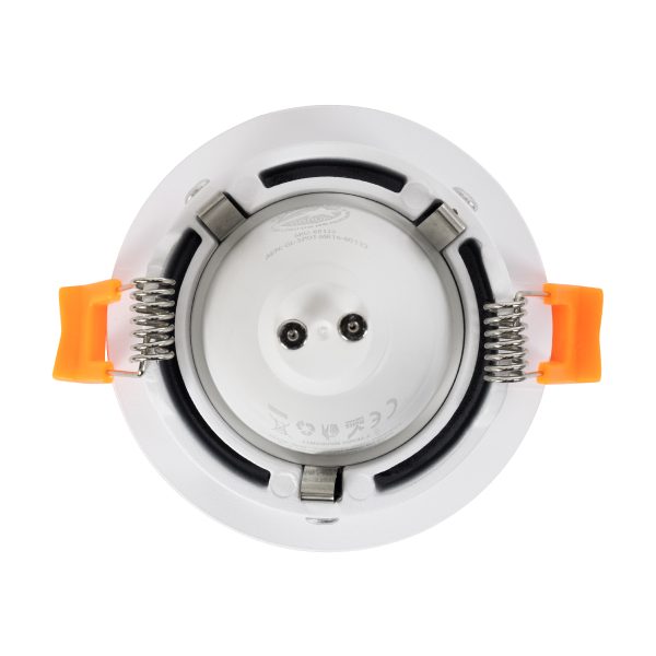 OMICRON 60632 Χωνευτό Στρόγγυλο Σποτ Οροφής για Λάμπα MR16/GU10 - IP20 - Χυτό Αλουμίνιο - Φ8.5 x Υ3cm - Λευκό - 5 Years Warranty - Image 4