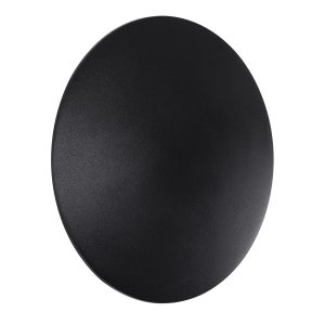 HELIO-R 60660 Φωτιστικό Τοίχου – Απλίκα Αρχιτεκτονικού Φωτισμού Εσωτερικού/Εξωτερικού Χώρου LED 10W 1150lm 120° x 360° AC 220-240V Αδιάβροχο IP65 Φ21 x Π5cm – Θερμό Λευκό 2700K – Μαύρο – Στρόγγυλο – Bridgelux Chip – 3 Years Warranty