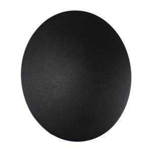 HELIO-R 60661 Φωτιστικό Τοίχου – Απλίκα Αρχιτεκτονικού Φωτισμού Εσωτερικού/Εξωτερικού Χώρου LED 12W 1380lm 120° x 360° AC 220-240V Αδιάβροχο IP65 Φ26 x Π5cm – Θερμό Λευκό 2700K – Μαύρο – Στρόγγυλο – Bridgelux Chip – 3 Years Warranty