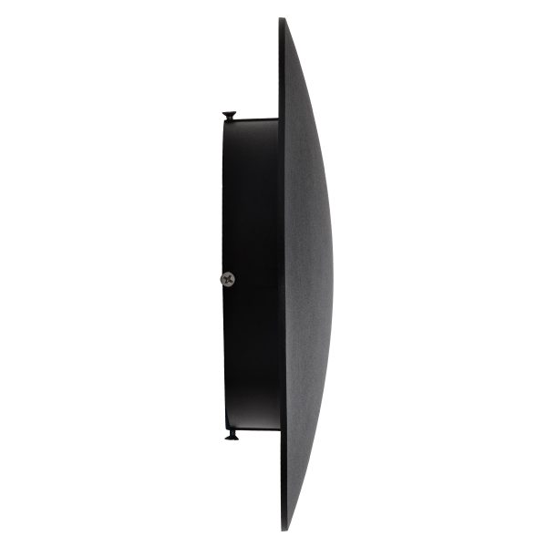 HELIO-R 60661 Φωτιστικό Τοίχου - Απλίκα Αρχιτεκτονικού Φωτισμού Εσωτερικού/Εξωτερικού Χώρου LED 12W 1380lm 120° x 360° AC 220-240V Αδιάβροχο IP65 Φ26 x Π5cm - Θερμό Λευκό 2700K - Μαύρο - Στρόγγυλο - Bridgelux Chip - 3 Years Warranty - Image 5