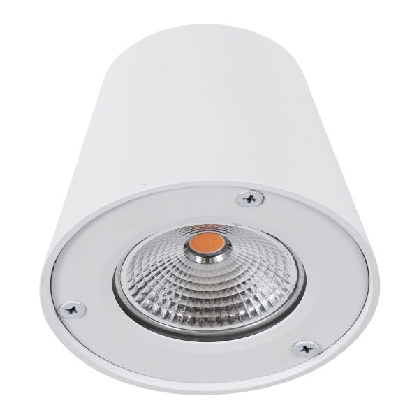 GARDENIA 60797 Φωτιστικό Τοίχου - Απλίκα Αρχιτεκτονικού Φωτισμού Εσωτερικού/Εξωτερικού Χώρου Up or Down LED 7W 700lm 60° AC220-240V Αδιάβροχο IP65 - Σώμα Αλουμινίου & Tempered Glass - Μ9.5 x Π13 x Υ7.7cm - Θερμό Λευκό 2700K - Λευκό - Bridgelux Chip - - Image 3