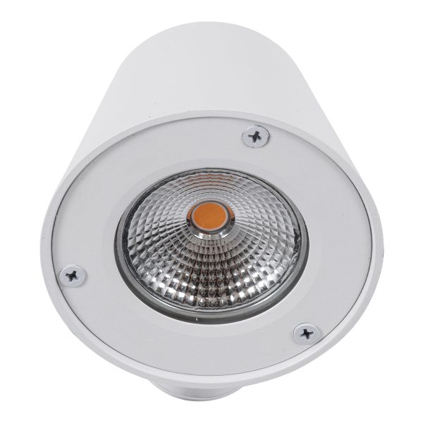 GARDENIA 60797 Φωτιστικό Τοίχου - Απλίκα Αρχιτεκτονικού Φωτισμού Εσωτερικού/Εξωτερικού Χώρου Up or Down LED 7W 700lm 60° AC220-240V Αδιάβροχο IP65 - Σώμα Αλουμινίου & Tempered Glass - Μ9.5 x Π13 x Υ7.7cm - Θερμό Λευκό 2700K - Λευκό - Bridgelux Chip - - Image 5