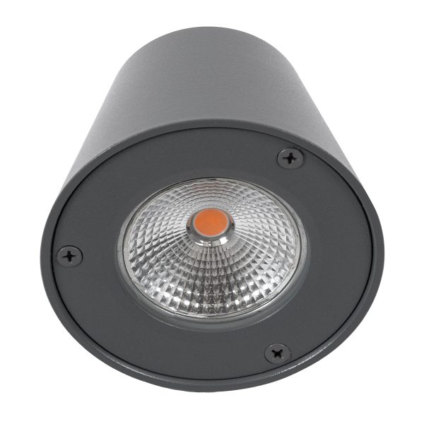 GARDENIA 60798 Φωτιστικό Τοίχου - Απλίκα Αρχιτεκτονικού Φωτισμού Εσωτερικού/Εξωτερικού Χώρου Up or Down LED 7W 700lm 60° AC220-240V Αδιάβροχο IP65 - Σώμα Αλουμινίου & Tempered Glass - Μ9.5 x Π13 x Υ7.7cm - Θερμό Λευκό 2700K - Γκρι Ανθρακί - Bridgelux - Image 5