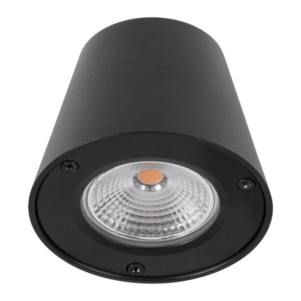 GARDENIA 60799 Φωτιστικό Τοίχου - Απλίκα Αρχιτεκτονικού Φωτισμού Εσωτερικού/Εξωτερικού Χώρου Up or Down LED 7W 700lm 60° AC220-240V Αδιάβροχο IP65 - Σώμα Αλουμινίου & Tempered Glass - Μ9.5 x Π13 x Υ7.7cm - Θερμό Λευκό 2700K - Μαύρο - Bridgelux Chip - - Image 4