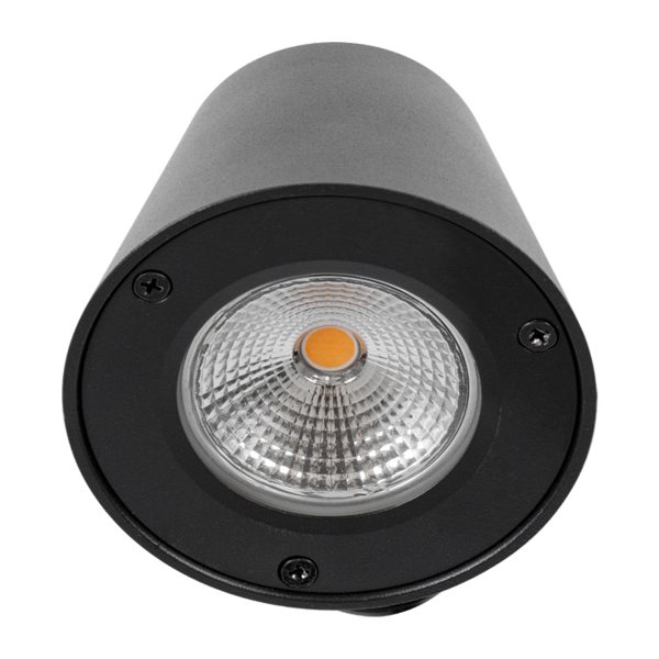GARDENIA 60799 Φωτιστικό Τοίχου - Απλίκα Αρχιτεκτονικού Φωτισμού Εσωτερικού/Εξωτερικού Χώρου Up or Down LED 7W 700lm 60° AC220-240V Αδιάβροχο IP65 - Σώμα Αλουμινίου & Tempered Glass - Μ9.5 x Π13 x Υ7.7cm - Θερμό Λευκό 2700K - Μαύρο - Bridgelux Chip - - Image 5