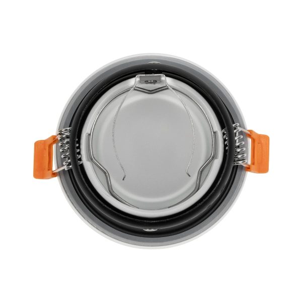 SIGMA 60892 Χωνευτή Στρόγγυλη Βάση Σποτ Οροφής/Μπάνιου για Λάμπα MR16/GU10 Αδιάβροχο IP65 - Λευκό Αλουμίνιο & Λευκό Γυαλί - Φ8.5 x Υ4.4cm / Q7.5cm - Image 3