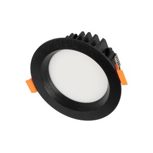 WATERA 60897 Χωνευτό Downlight Σποτ Panel LED 12W 1500lm 120° AC 220-240V Αδιάβροχο IP54 Ρυθμιζόμενο Λευκό CCT με Διακόπτη στο Σώμα 2700K/4500K/6000K Dimmable – Lumileds SMD Chip & TÜV SÜD Driver – Μαύρο Ματ – Μ10.8 x Π10.8 x Υ3.2cm / Q9cm – 3 Χρόνια