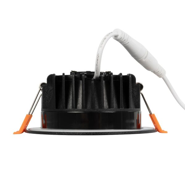 WATERA 60897 Χωνευτό Downlight Σποτ Panel LED 12W 1500lm 120° AC 220-240V Αδιάβροχο IP54 Ρυθμιζόμενο Λευκό CCT με Διακόπτη στο Σώμα 2700K/4500K/6000K Dimmable - Lumileds SMD Chip & TÜV SÜD Driver - Μαύρο Ματ - Μ10.8 x Π10.8 x Υ3.2cm / Q9cm - 3 Χρόνια - Image 3