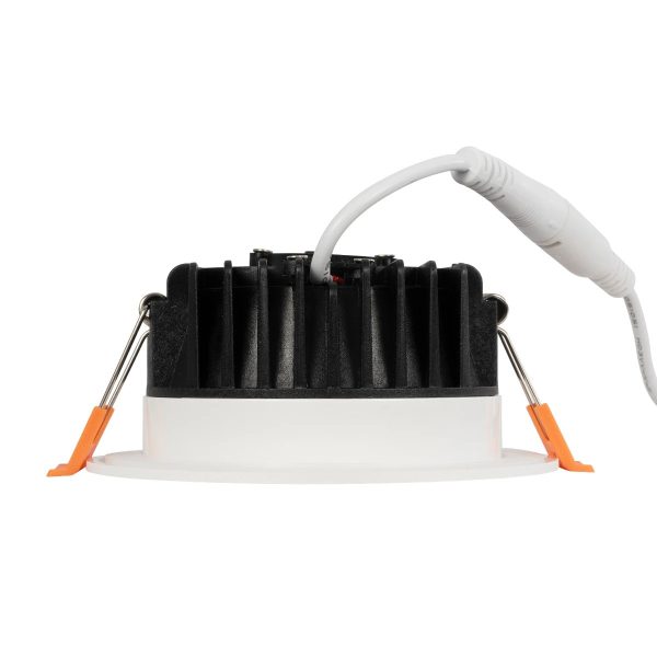 WATERA 60898 Χωνευτό Downlight Σποτ Panel LED 12W 1500lm 120° AC 220-240V Αδιάβροχο IP54 Ρυθμιζόμενο Λευκό CCT με Διακόπτη στο Σώμα 2700K/4500K/6000K Dimmable - Lumileds SMD Chip & TÜV SÜD Driver - Λευκό Ματ - Μ10.8 x Π10.8 x Υ3.2cm / Q9cm - 3 Χρόνια - Image 3